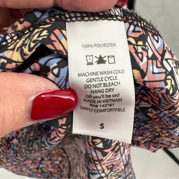 LuLaRoe Women Cardigan‎ Caroline  Multi Colors Open Front Knit Stretchy  Sz S. - Picture 8 of 10